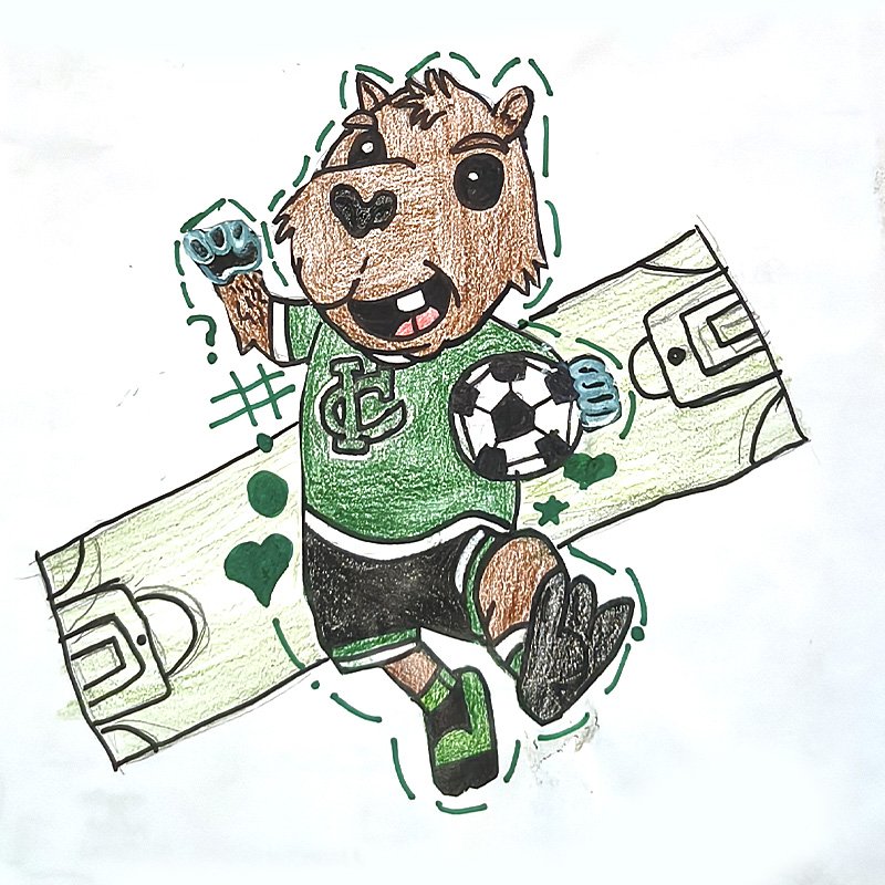 Desenho de Capivara, por Gustavo Macedo